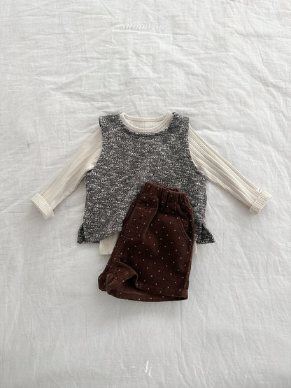 21.Dot Corduroy Pants