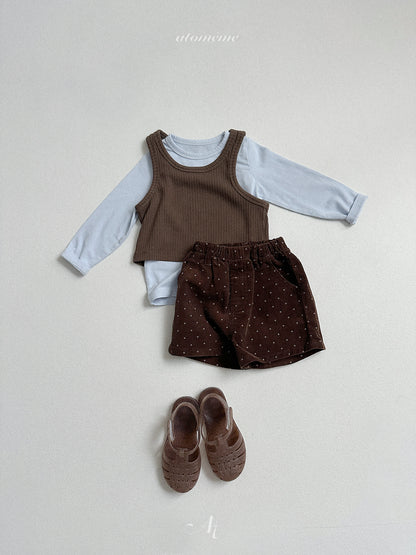 21.Dot Corduroy Pants