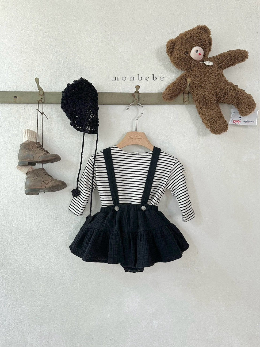 【PRE-ODER〆8.9(sun)】09. New Tiered Suspender Bloomer Skirt | monbebe