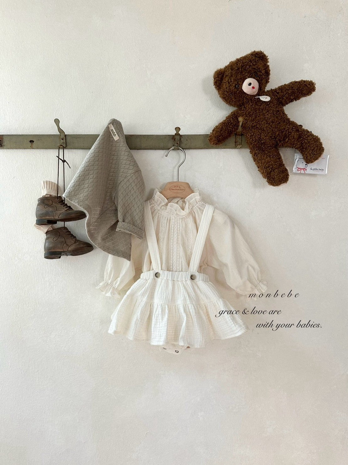 【PRE-ODER〆8.9(sun)】09. New Tiered Suspender Bloomer Skirt | monbebe