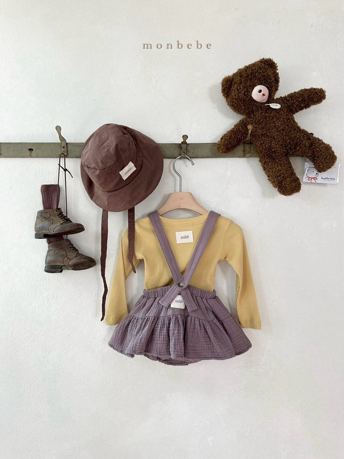 【PRE-ODER〆8.9(sun)】09. New Tiered Suspender Bloomer Skirt | monbebe