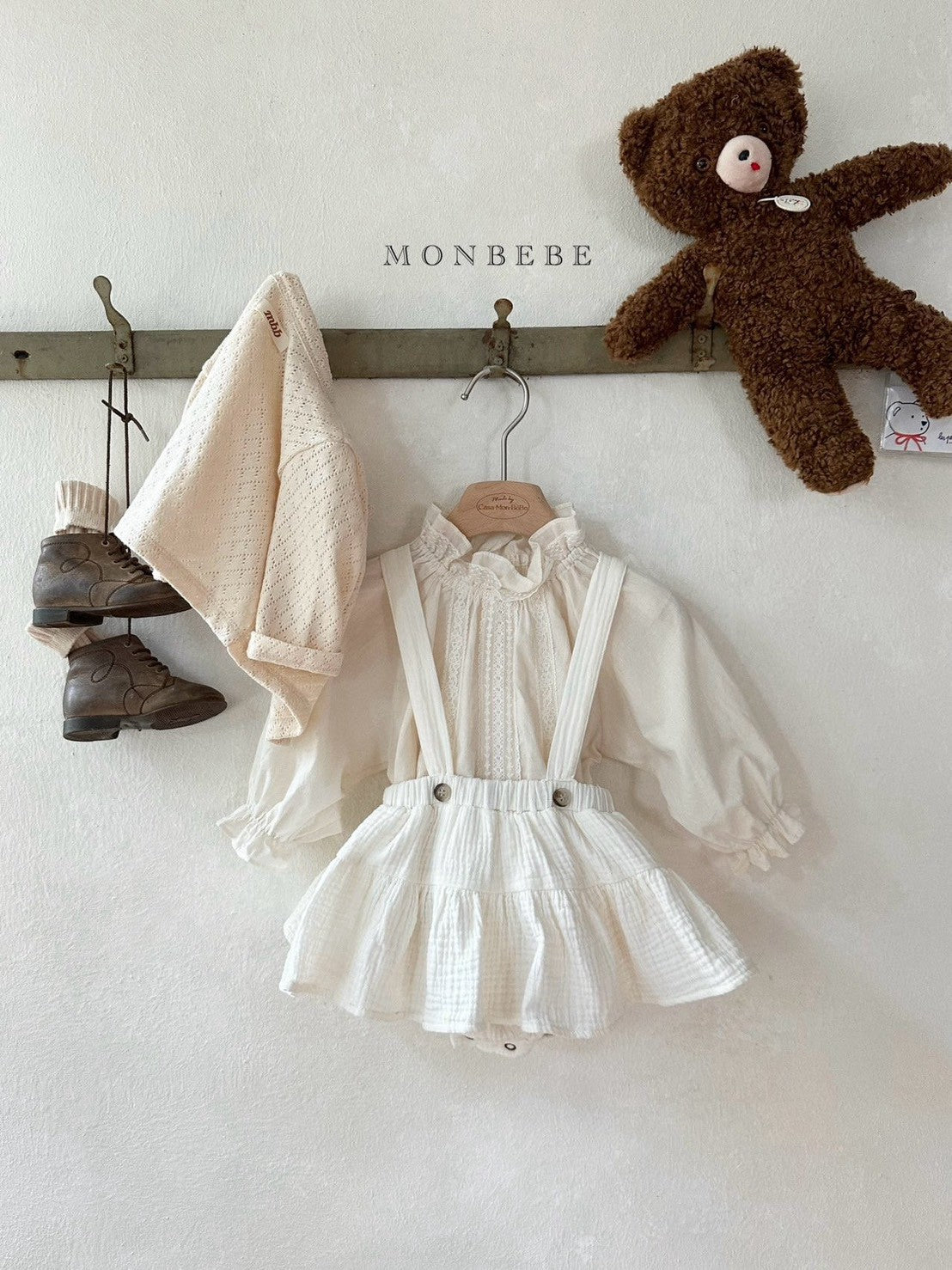 【PRE-ODER〆8.9(sun)】09. New Tiered Suspender Bloomer Skirt | monbebe