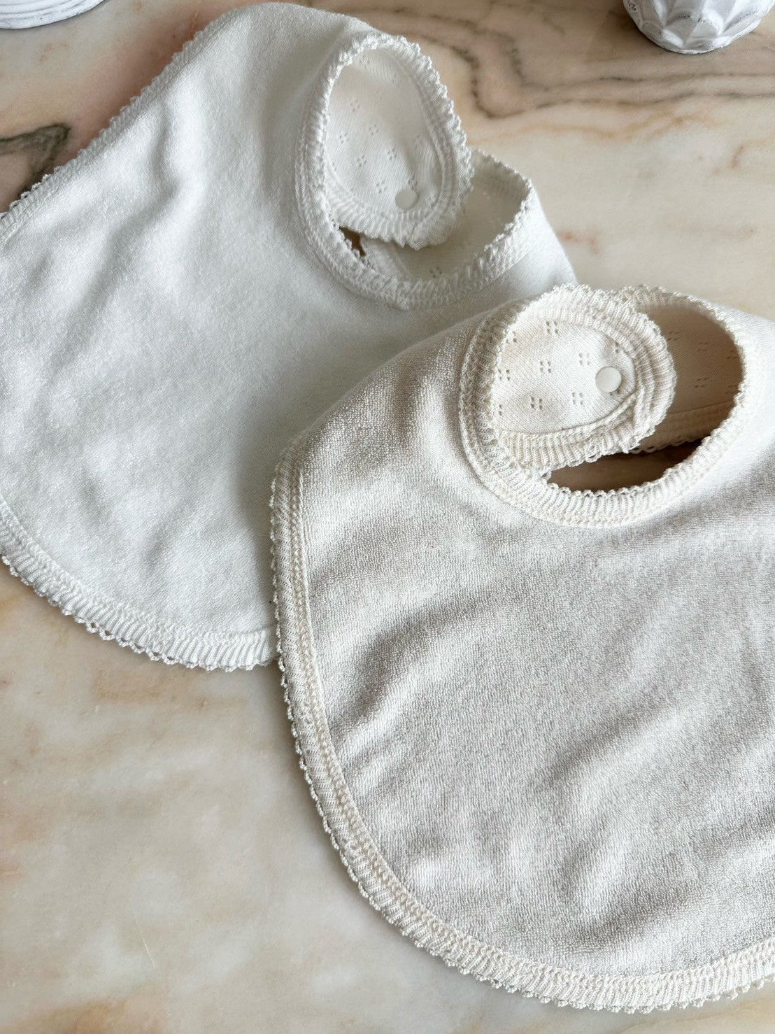 【PRE-ODER〆8.9(sun)】08. Jacquard Cotton Bib | monbebe