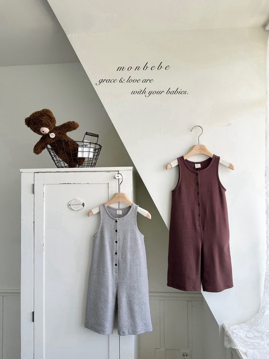 【PRE-ODER〆8.9(sun)】06. Ribbed Jumpsuit | monbebe