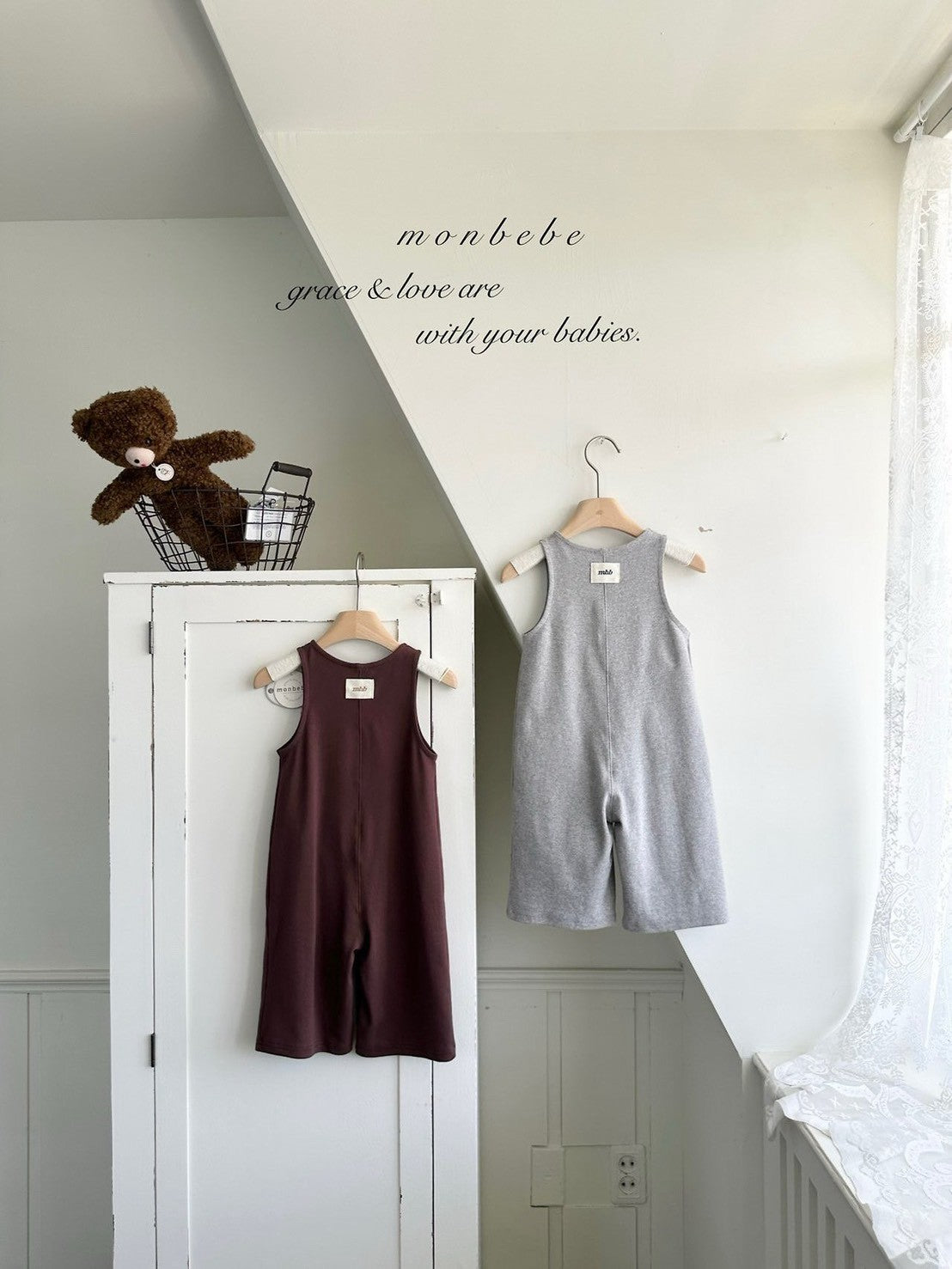 【PRE-ODER〆8.9(sun)】06. Ribbed Jumpsuit | monbebe