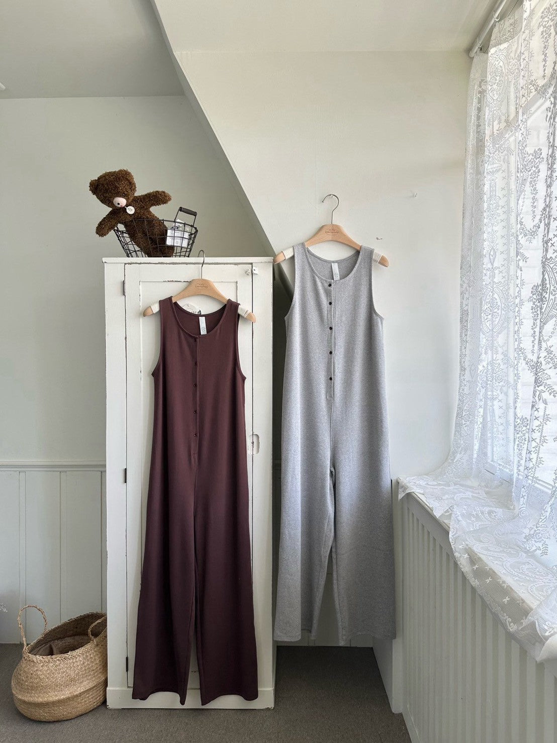 【PRE-ODER〆8.9(sun)】05. Ribbed Jumpsuit (Adult) | monbebe
