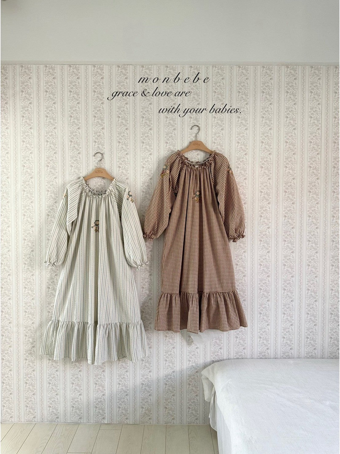 【PRE-ODER〆8.9(sun)】02. Olivia Embroidered Dress (Adult) | monbebe