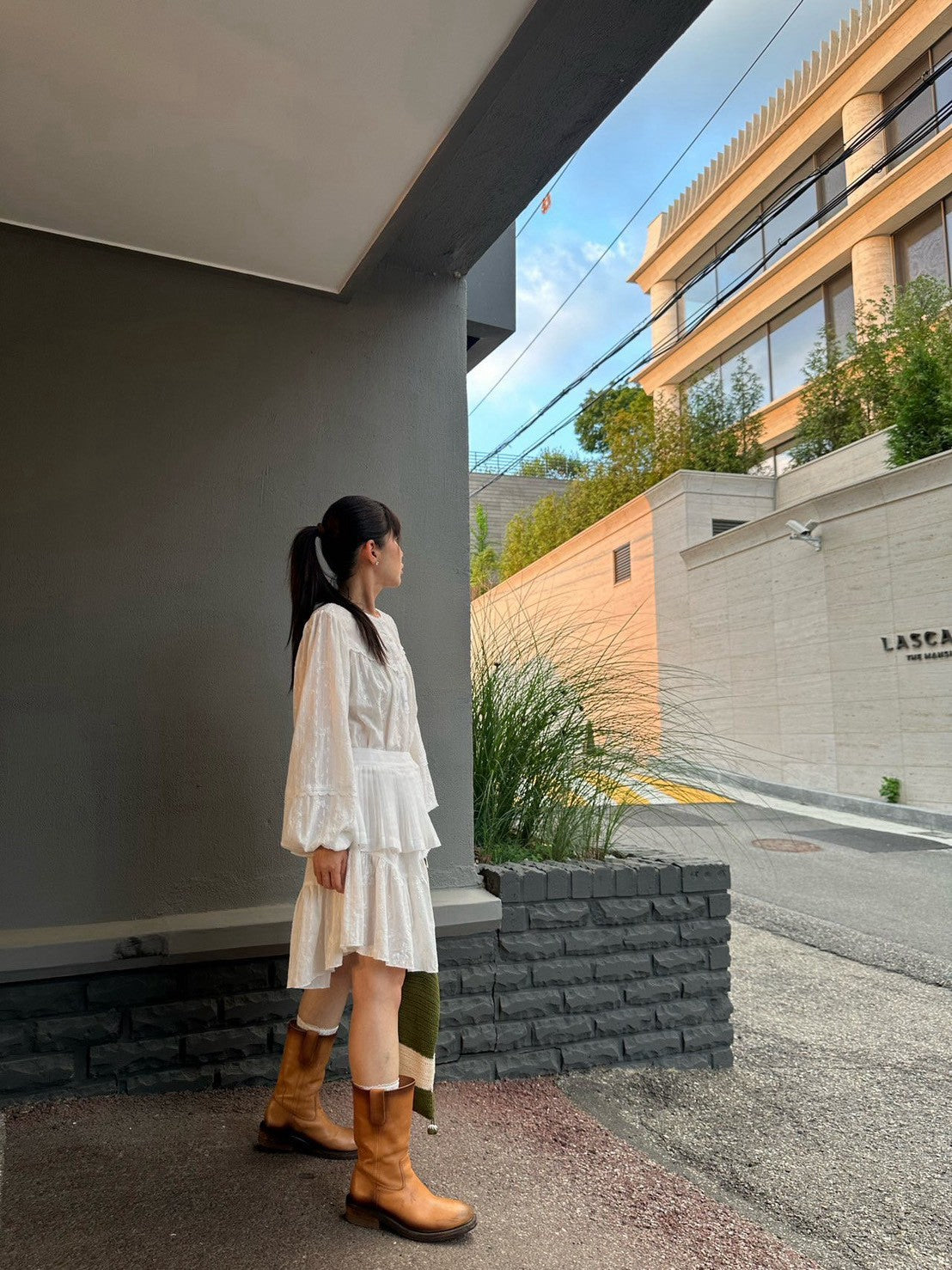 【PRE-ODER〆8.9(sun)】01. Layered Pleated Apron (Adult) | monbebe