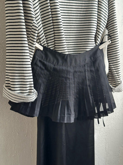 【秋のPRE-ODER 5%OFF】01. Layered Pleated Apron (Adult) | monbebe