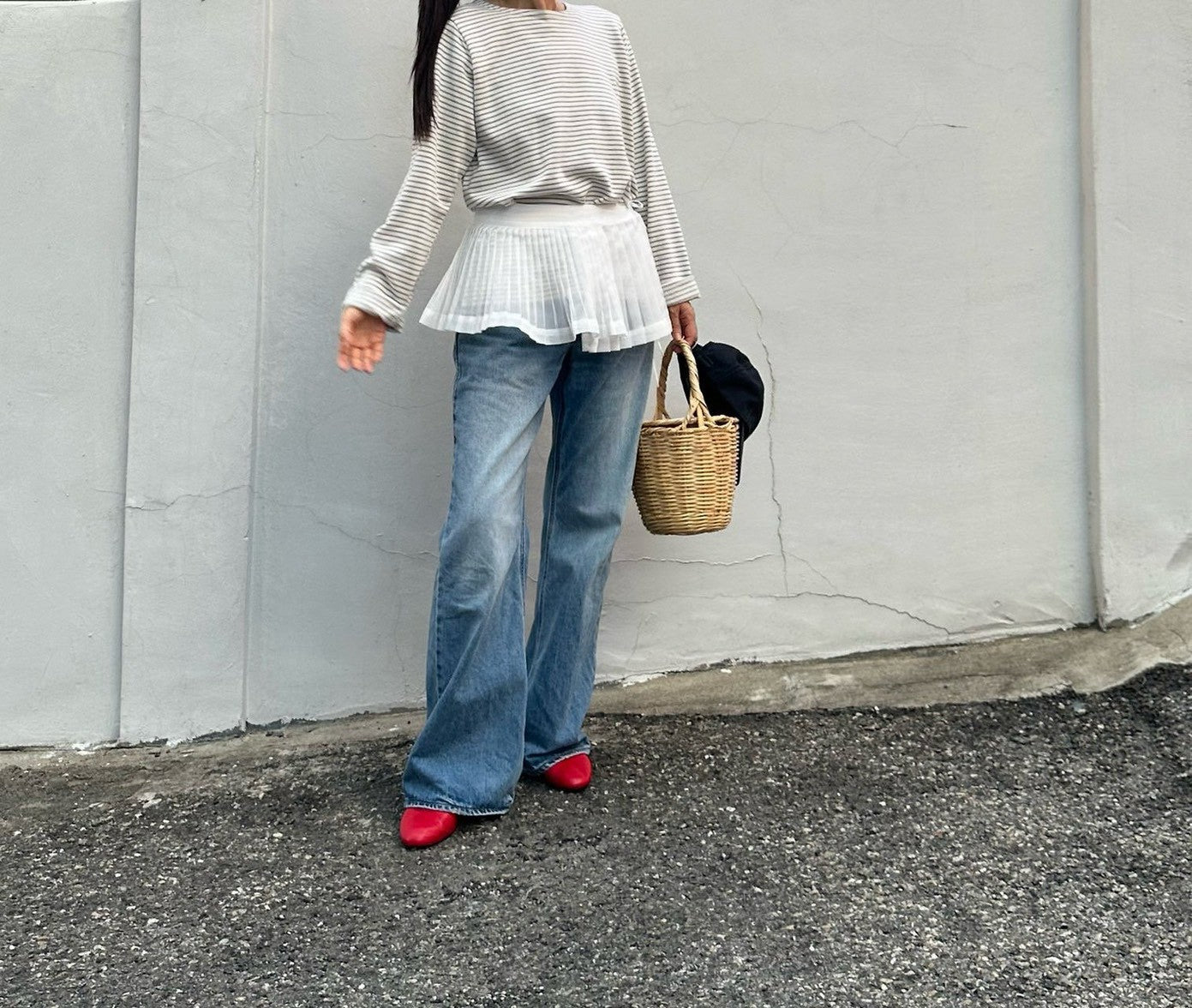 【PRE-ODER〆8.9(sun)】01. Layered Pleated Apron (Adult) | monbebe