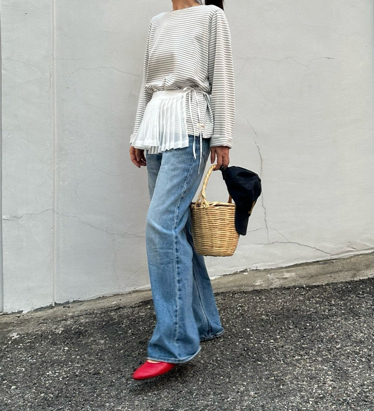 【PRE-ODER〆8.9(sun)】01. Layered Pleated Apron (Adult) | monbebe