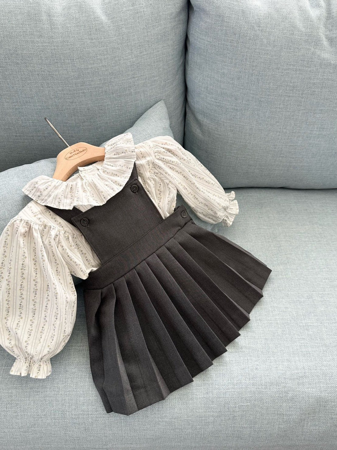 【PRE-ODER〆8.9(sun)】42. Louis Pleated Suspender Suit | monbebe