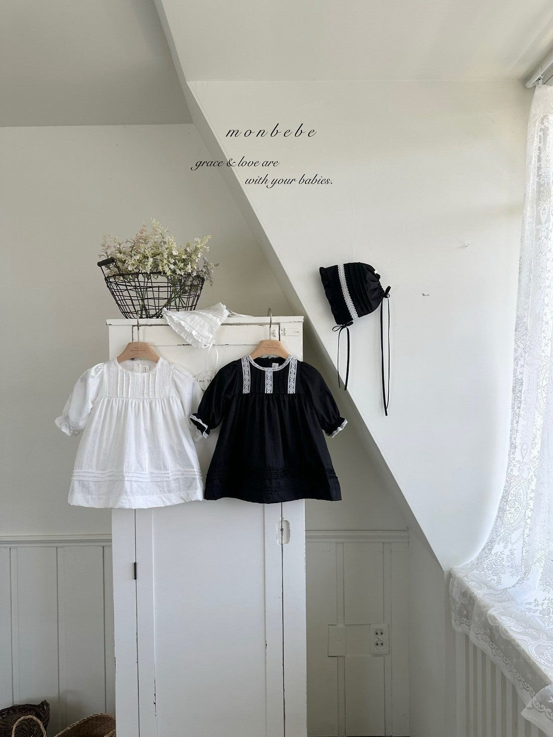 【PRE-ODER〆8.9(sun)】39. Satin Pintuck Kids Dress | monbebe