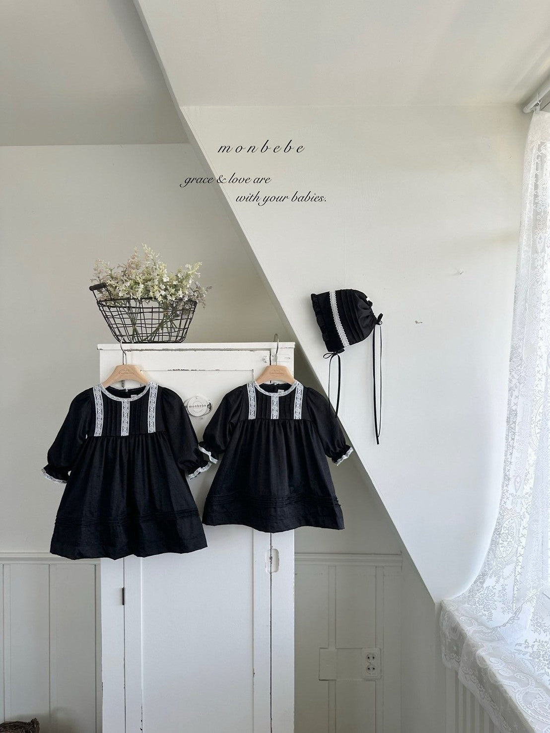 【PRE-ODER〆8.9(sun)】39. Satin Pintuck Kids Dress | monbebe