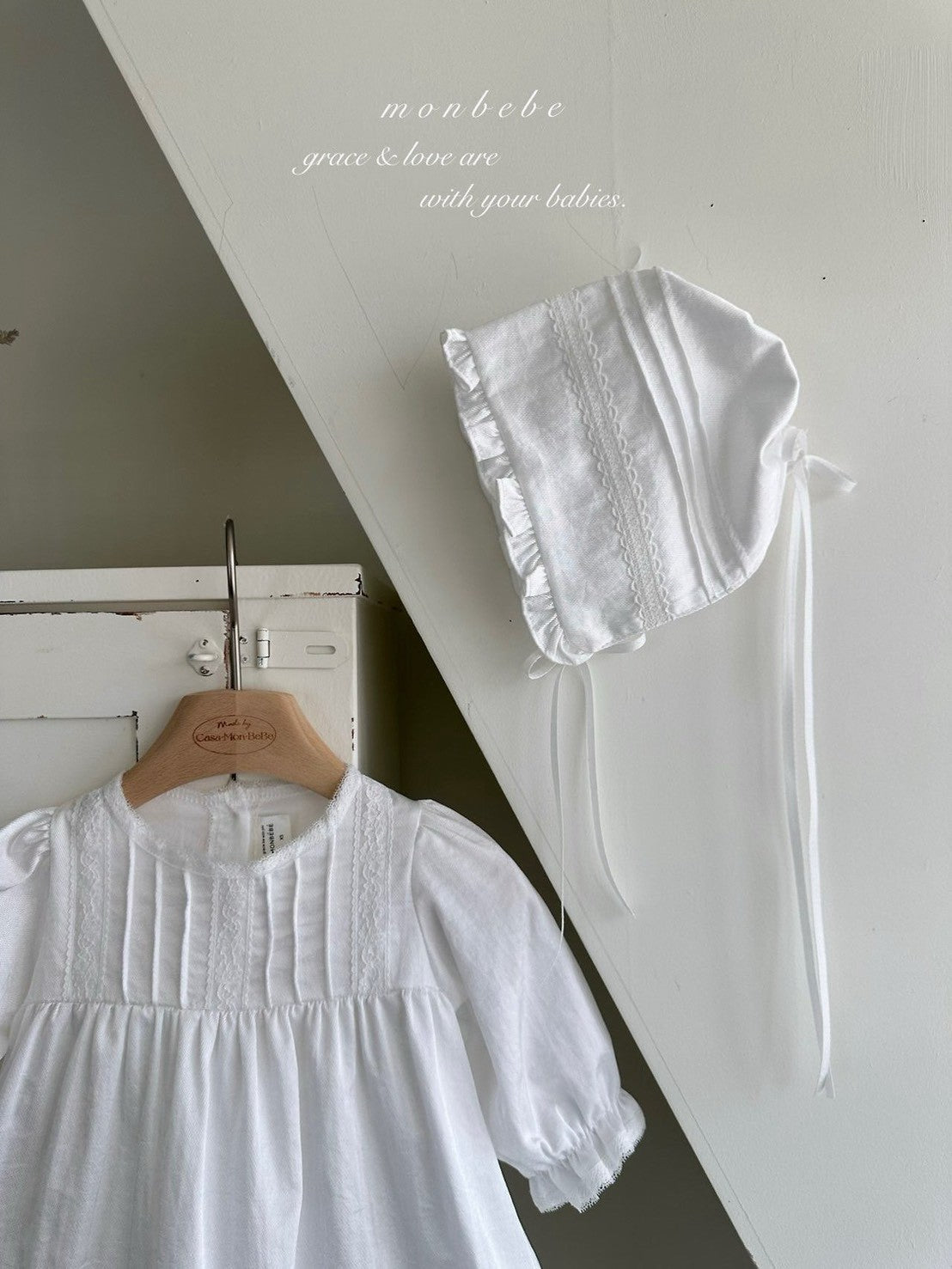 【PRE-ODER〆8.9(sun)】39. Satin Pintuck Kids Dress | monbebe