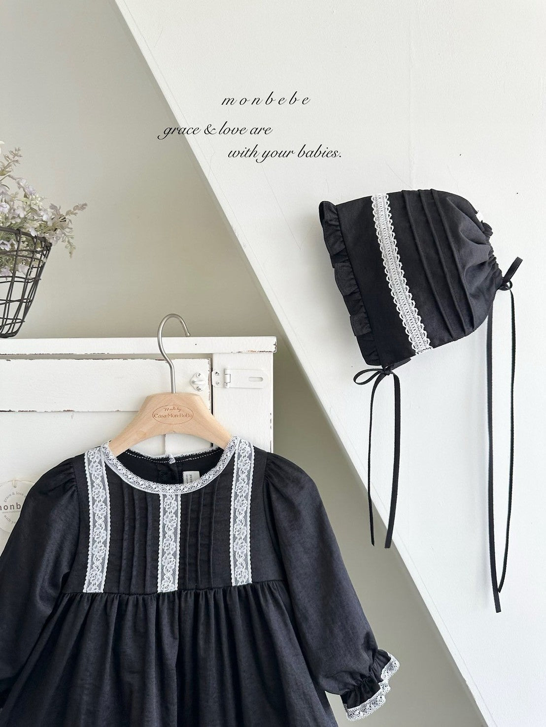 【PRE-ODER〆8.9(sun)】39. Satin Pintuck Kids Dress | monbebe