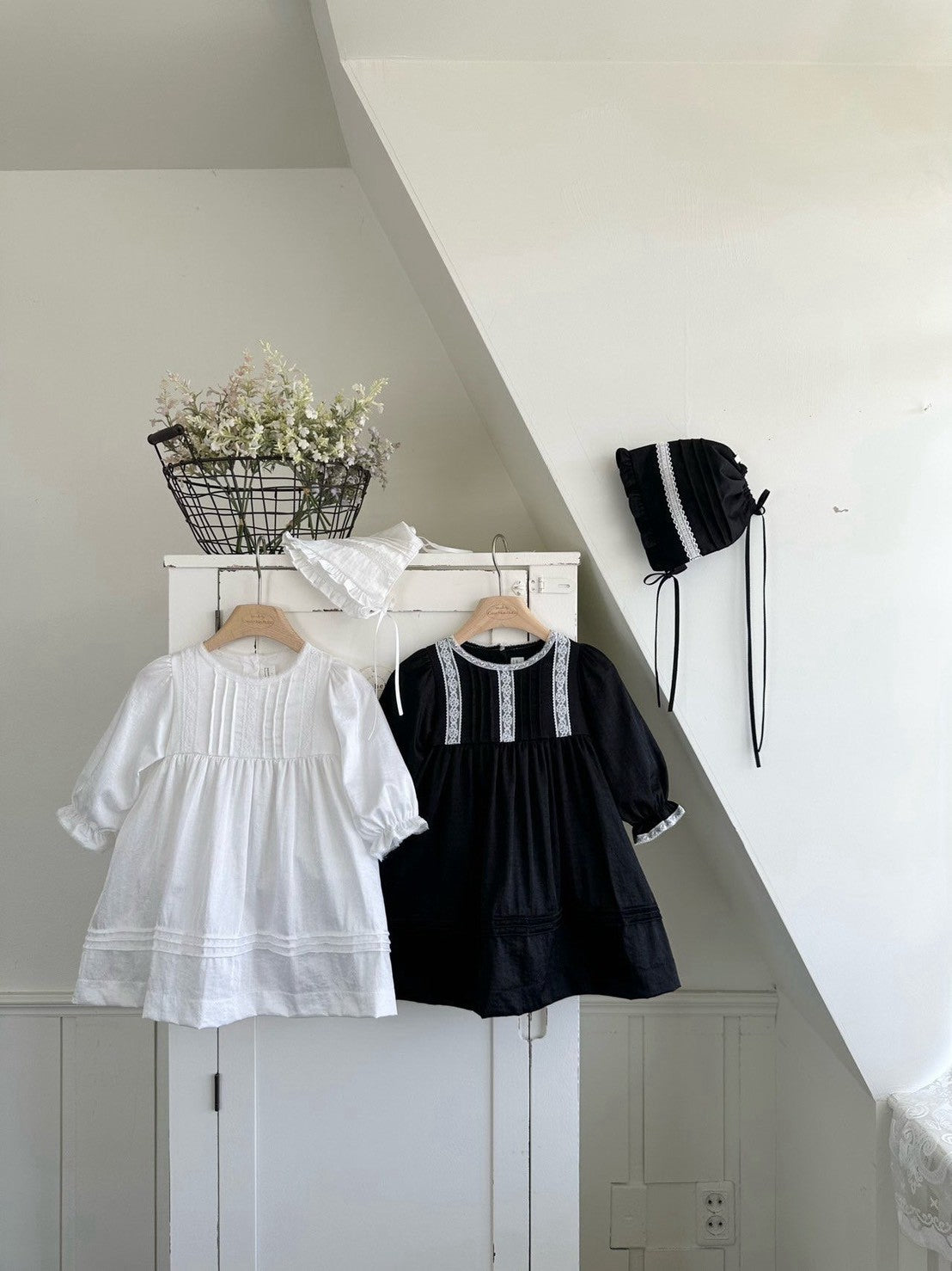 【PRE-ODER〆8.9(sun)】39. Satin Pintuck Kids Dress | monbebe