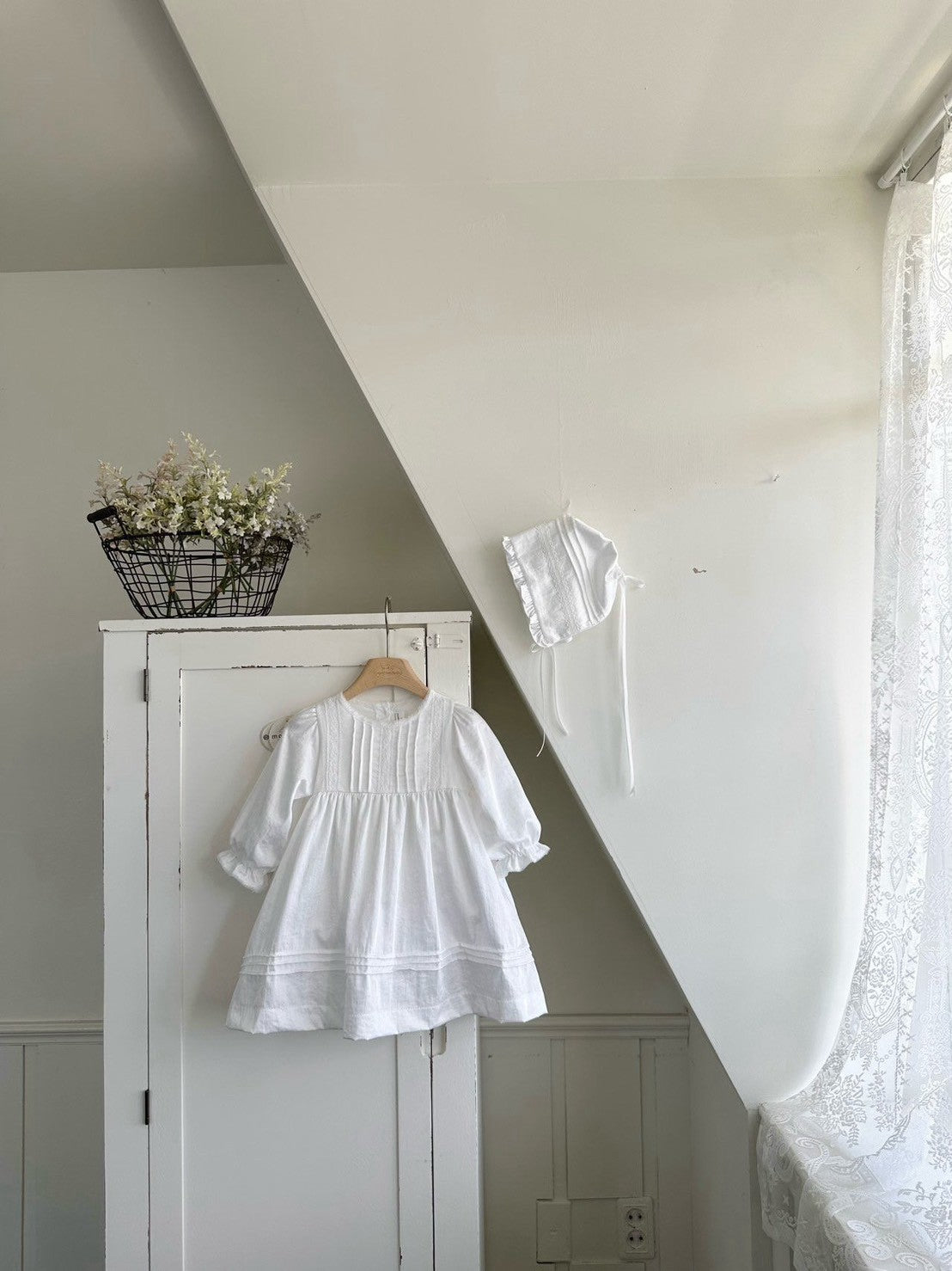 【PRE-ODER〆8.9(sun)】39. Satin Pintuck Kids Dress | monbebe