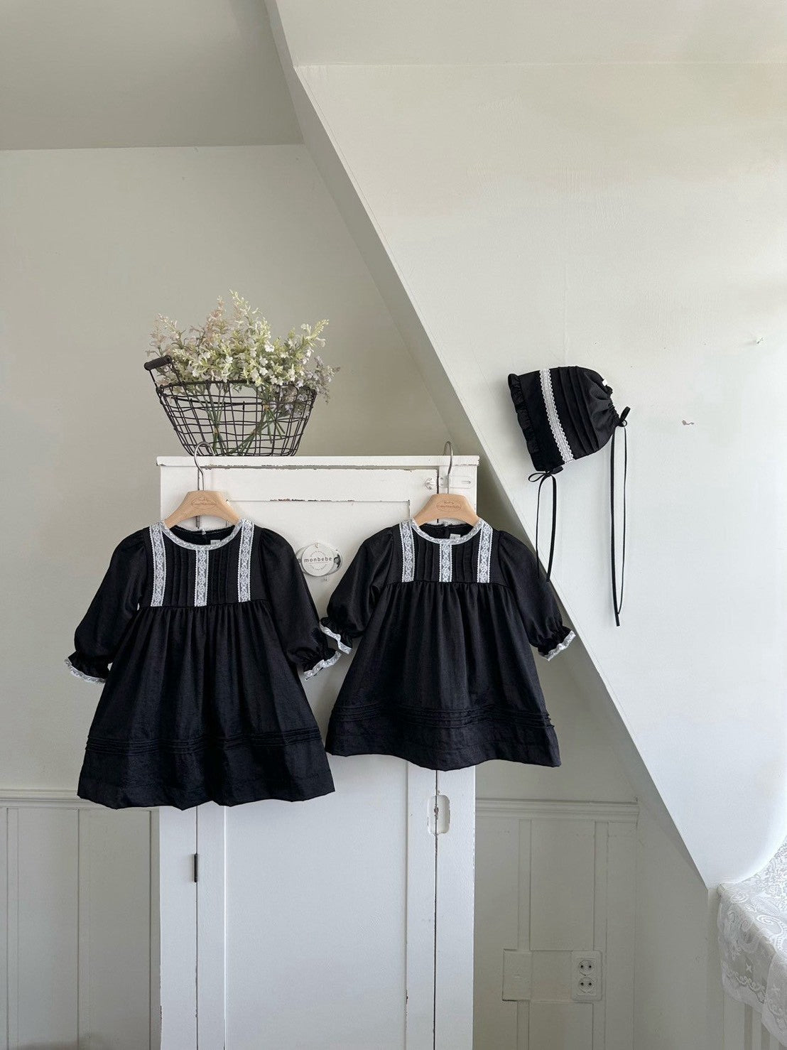 【PRE-ODER〆8.9(sun)】40. Satin Pintuck Baby Dress | monbebe