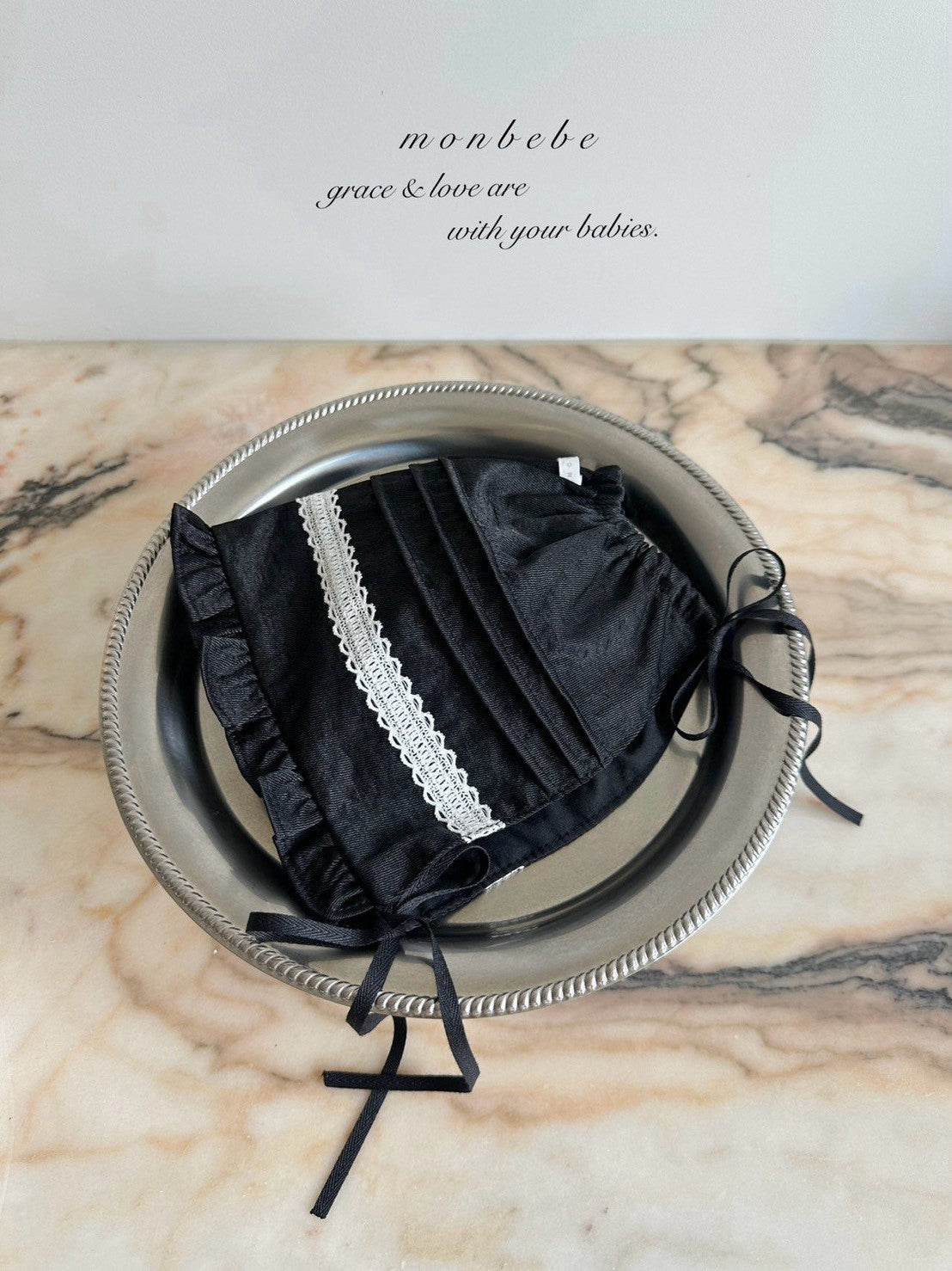 【PRE-ODER〆8.9(sun)】38. Satin Pintuck Bonnet | monbebe