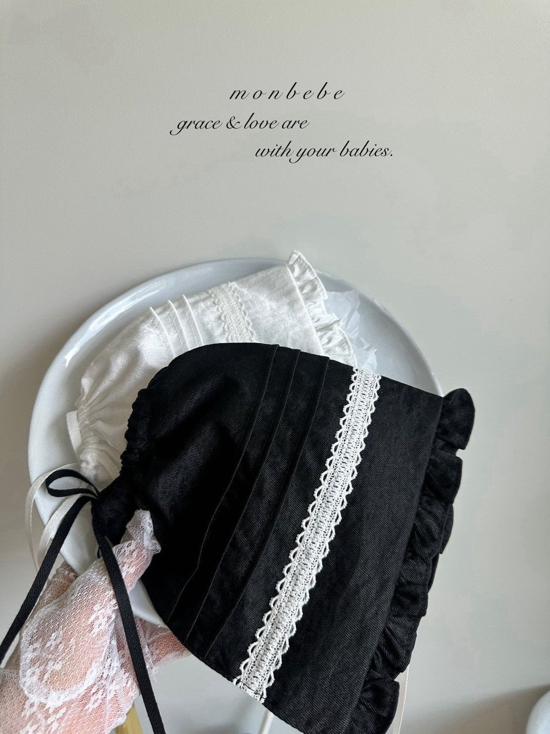 【PRE-ODER〆8.9(sun)】38. Satin Pintuck Bonnet | monbebe