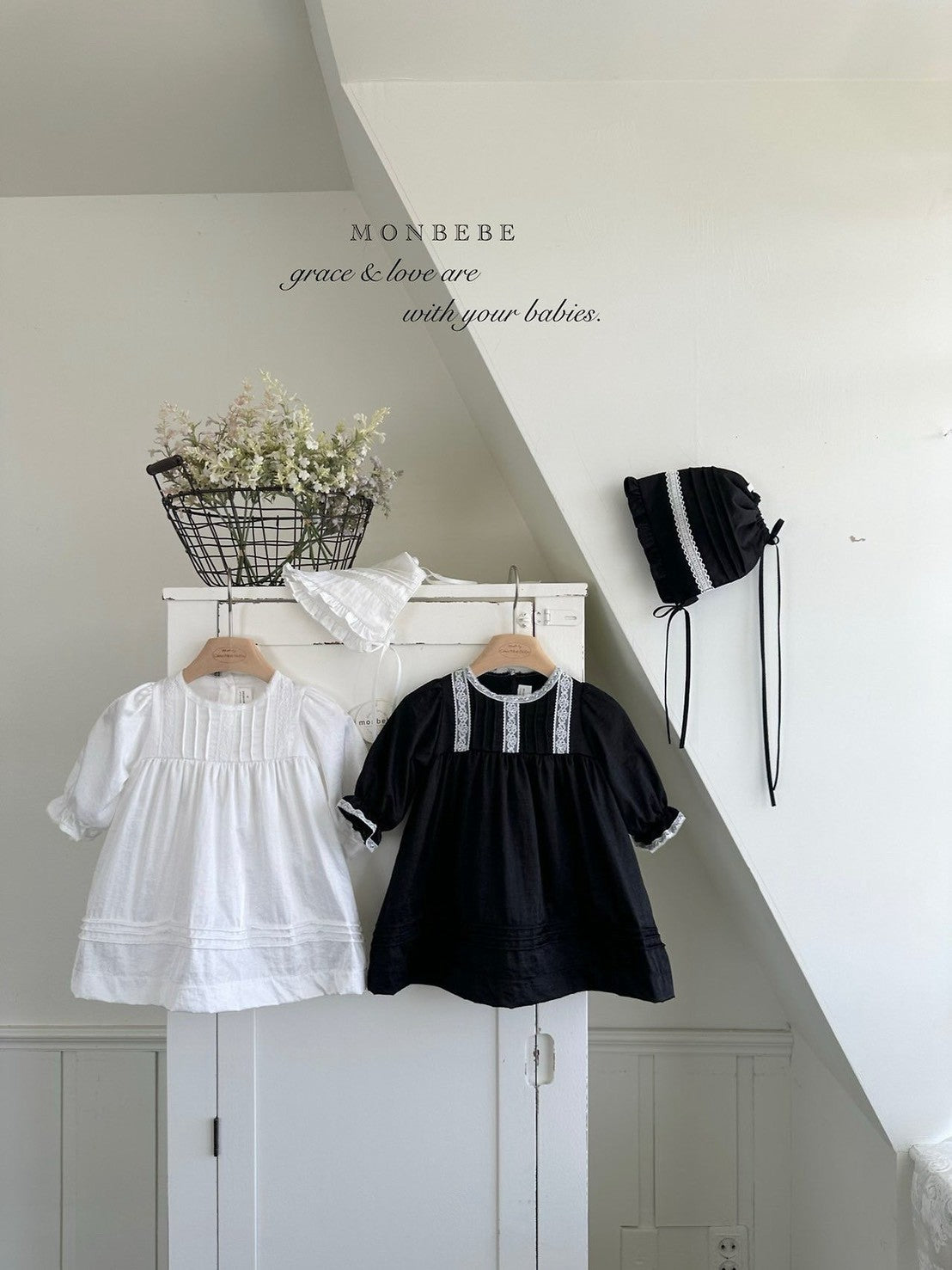 【PRE-ODER〆8.9(sun)】38. Satin Pintuck Bonnet | monbebe