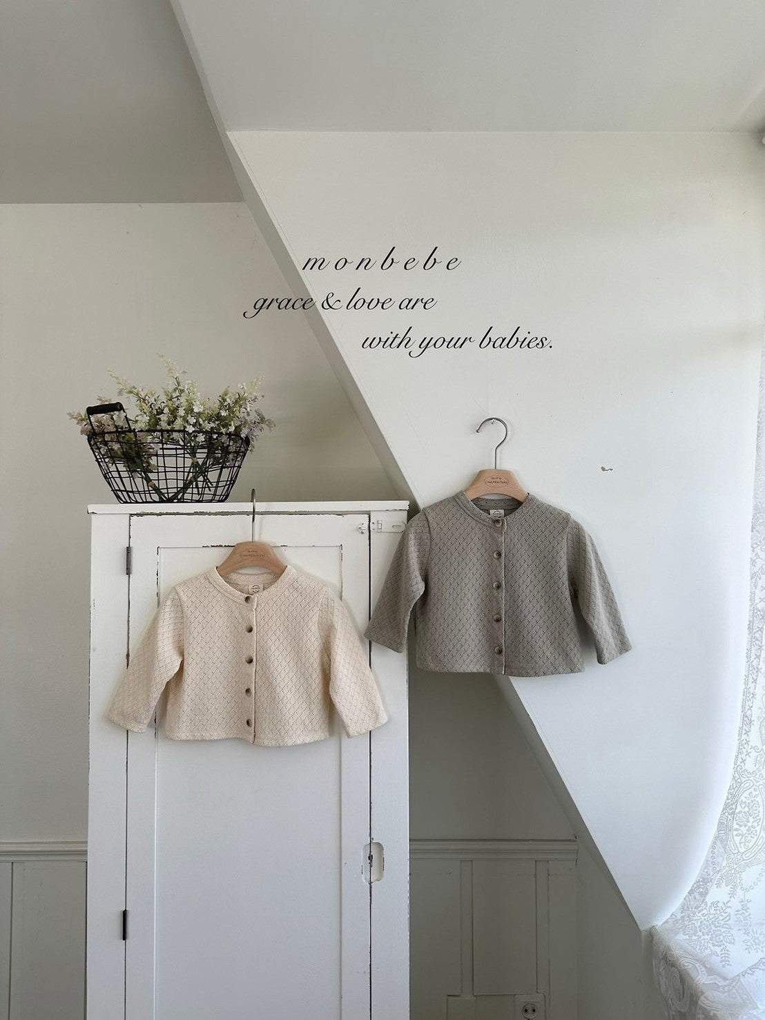 【PRE-ODER〆8.9(sun)】18. Argyle Cardigan | monbebe
