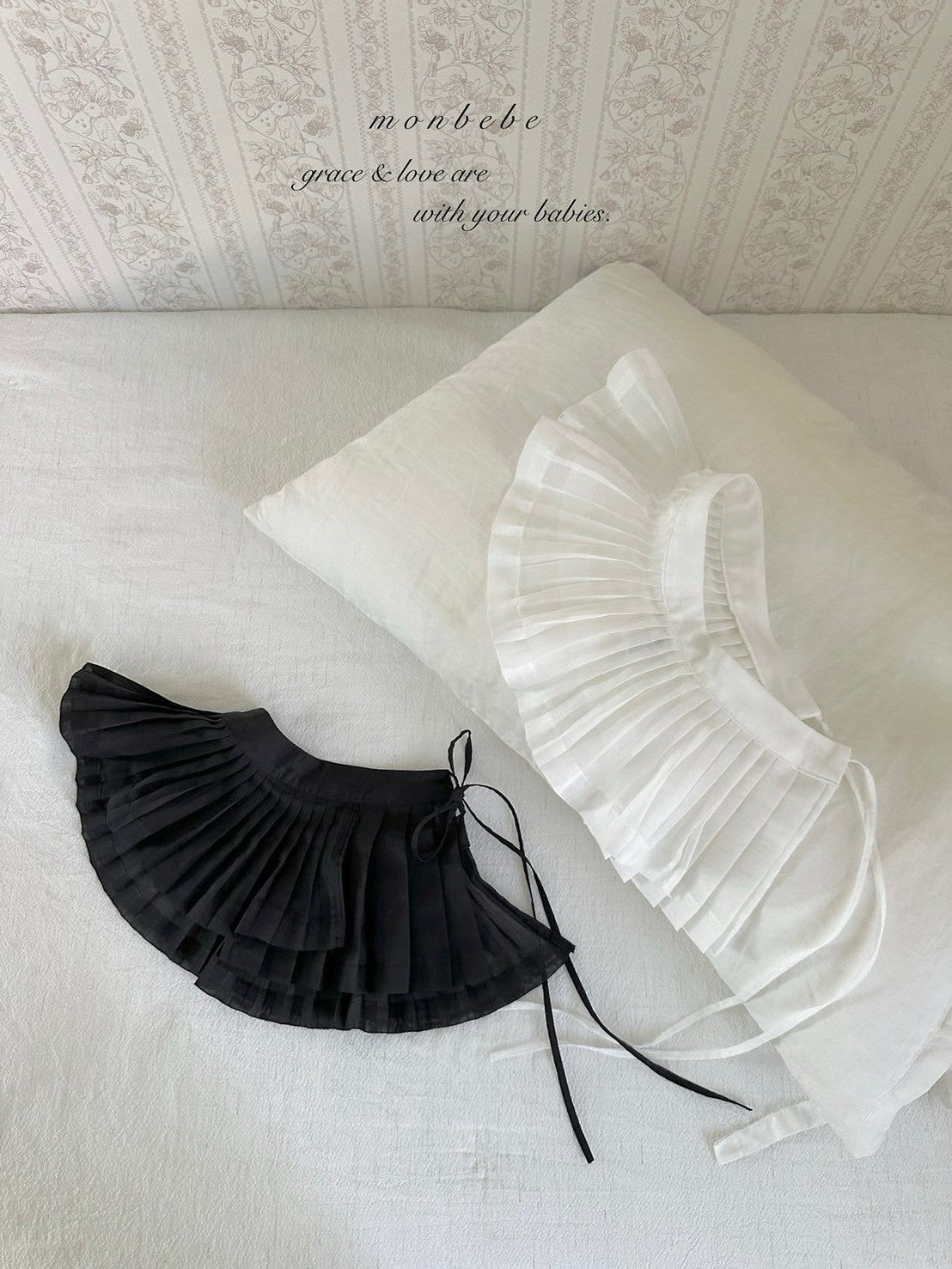 【PRE-ODER〆8.9(sun)】01. Layered Pleated Apron (Adult) | monbebe