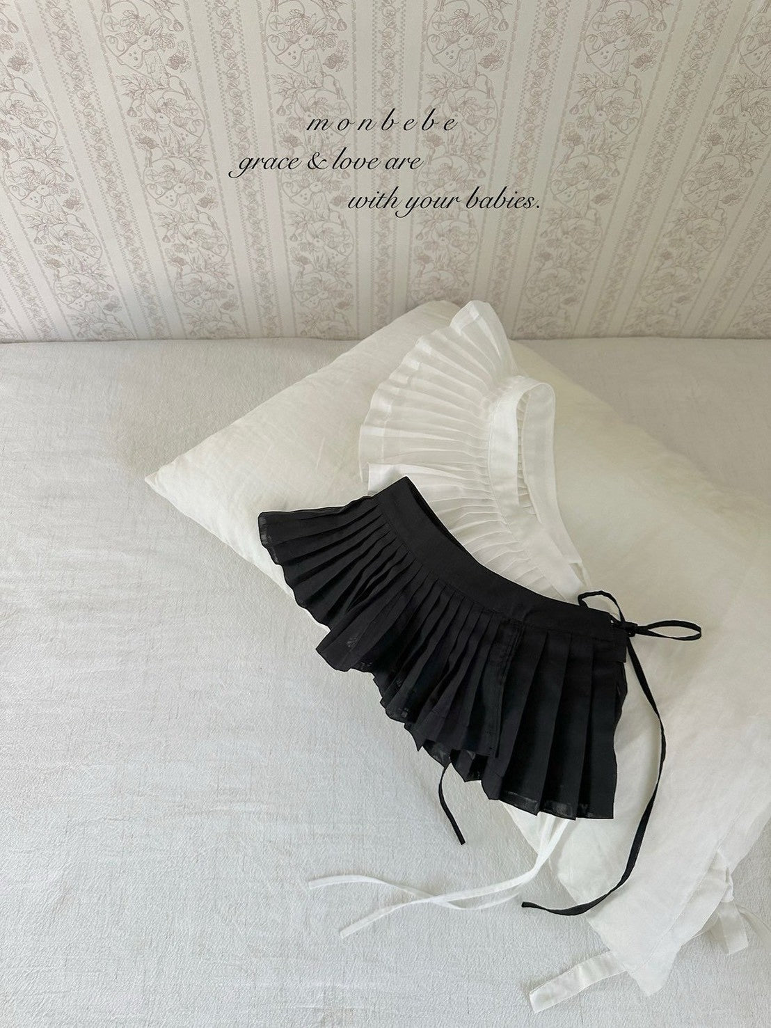 【PRE-ODER〆8.9(sun)】01. Layered Pleated Apron (Adult) | monbebe