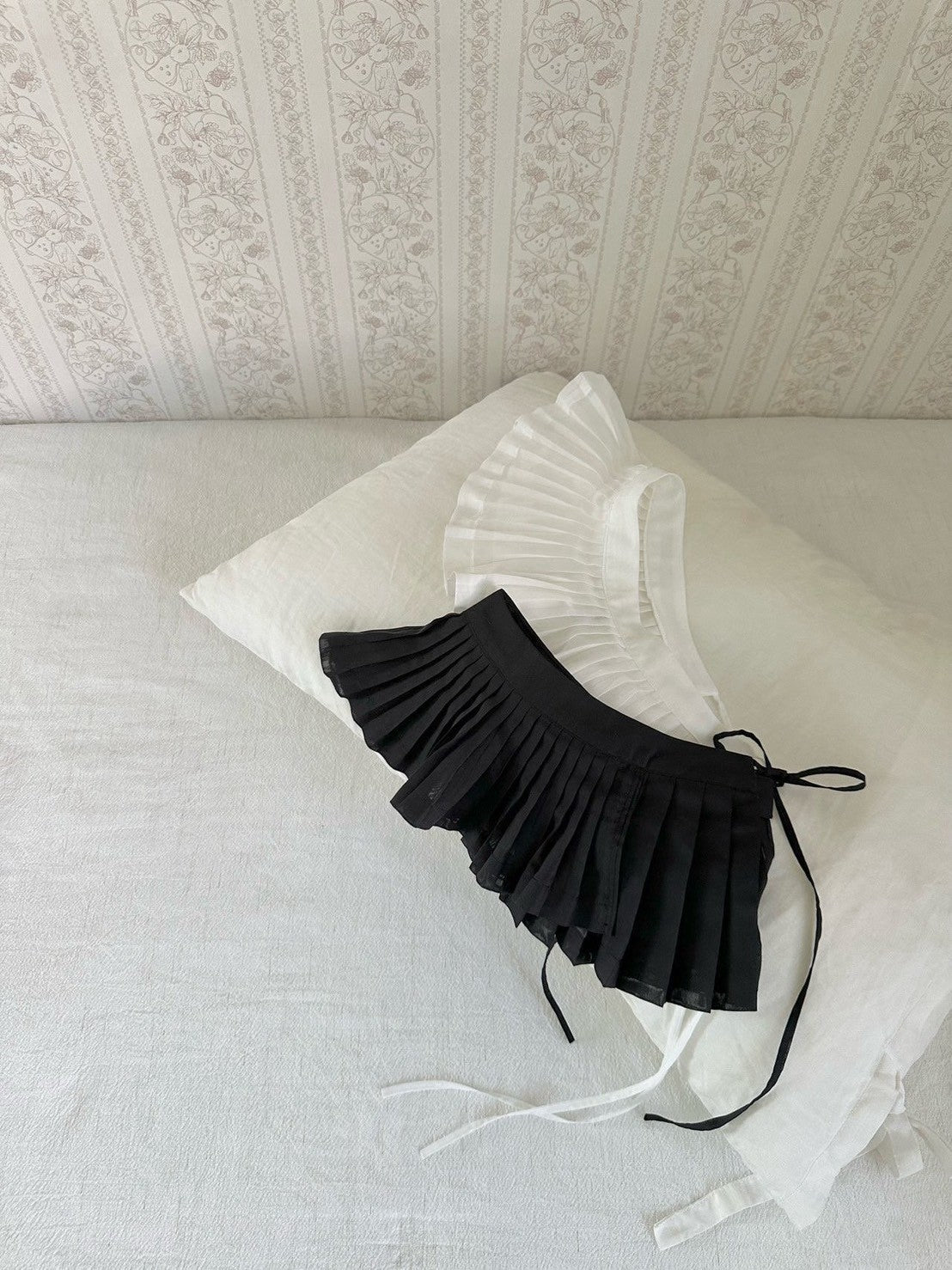 【PRE-ODER〆8.9(sun)】34. Layered Pleated Apron (Kids) | monbebe