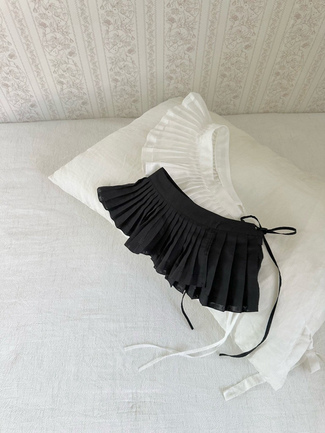 【PRE-ODER〆8.9(sun)】34. Layered Pleated Apron (Kids) | monbebe