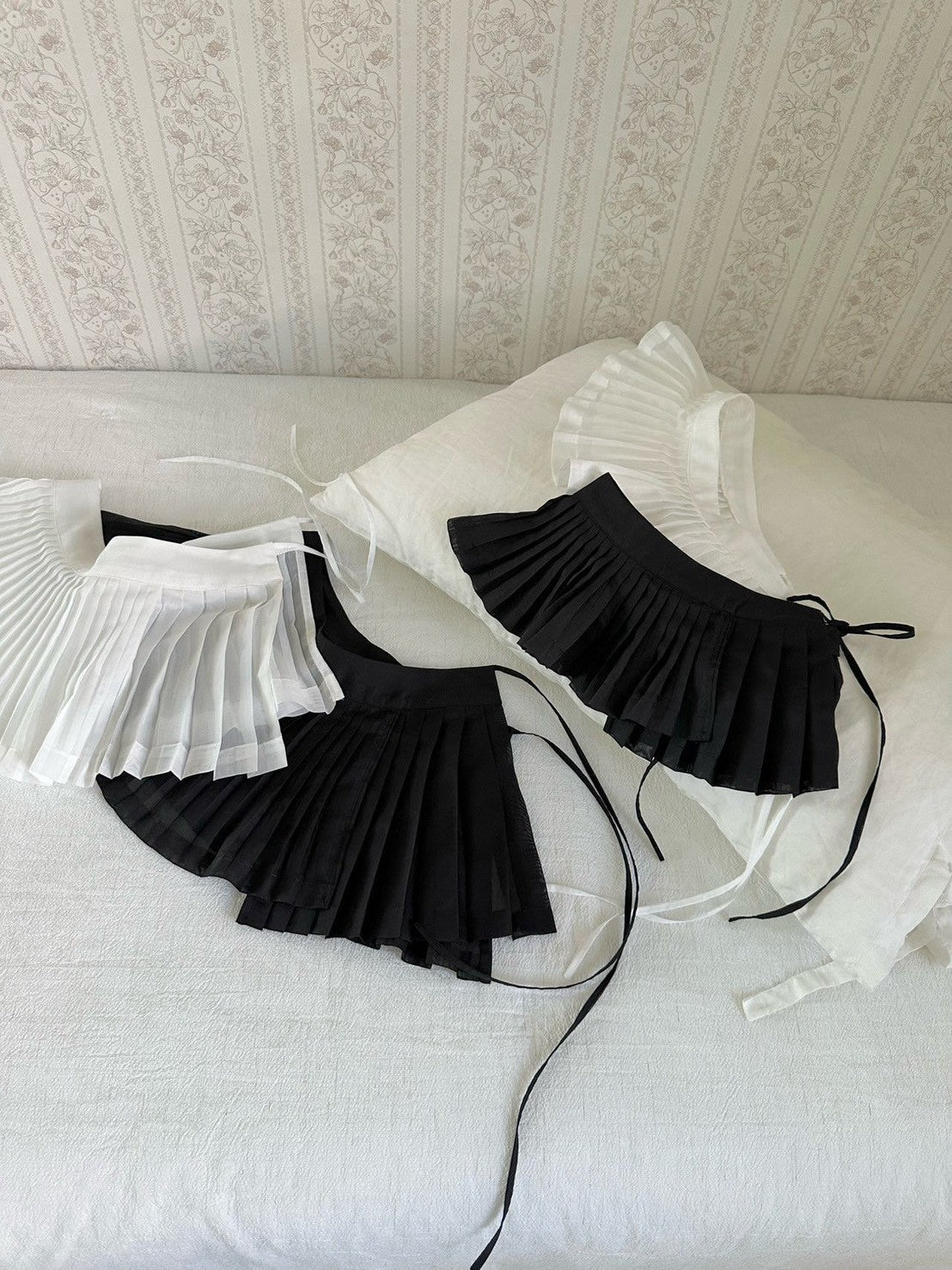 【PRE-ODER〆8.9(sun)】34. Layered Pleated Apron (Kids) | monbebe