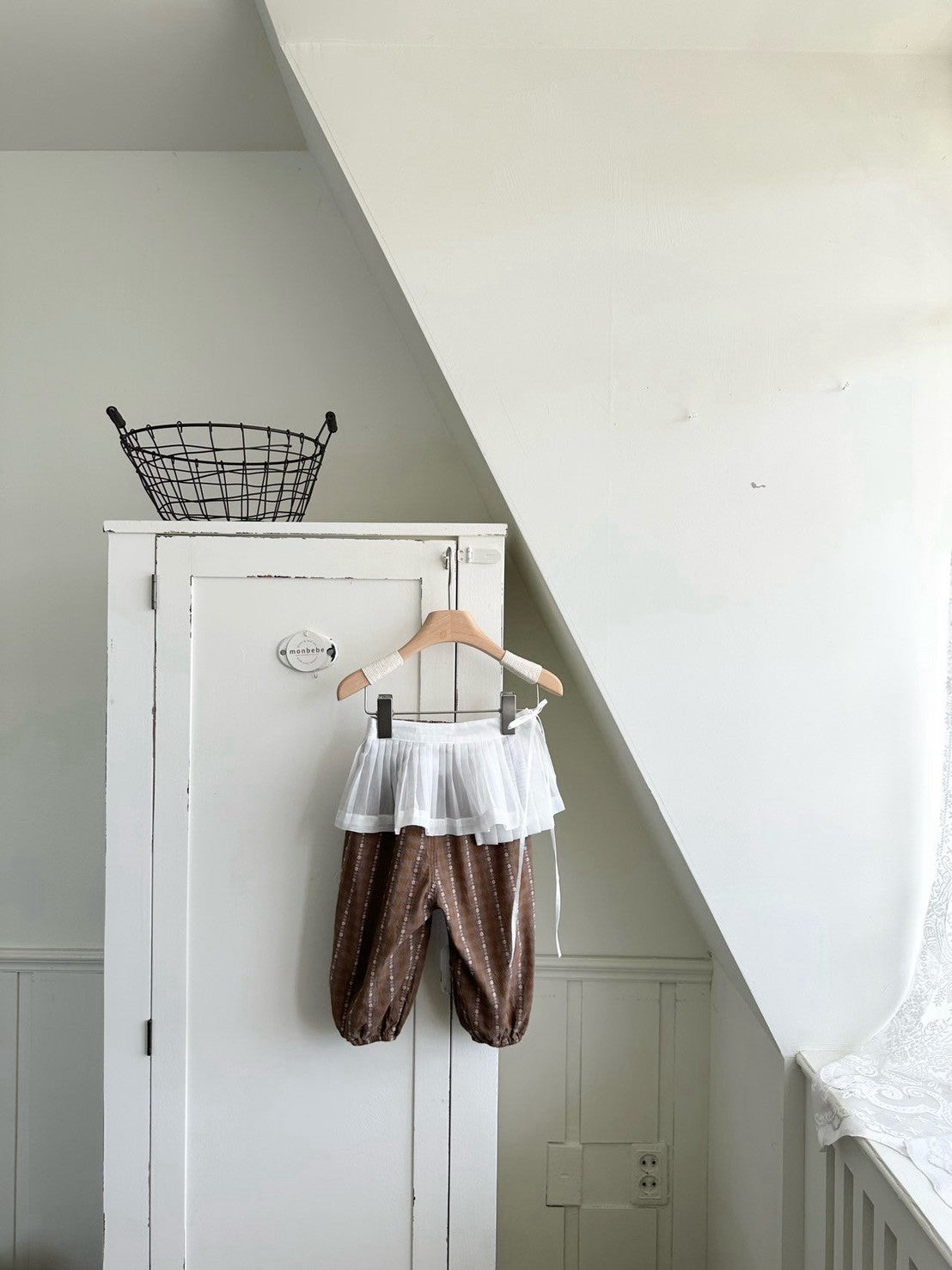 【PRE-ODER〆8.9(sun)】34. Layered Pleated Apron (Kids) | monbebe