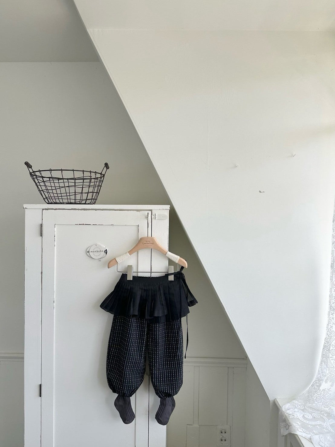 【PRE-ODER〆8.9(sun)】34. Layered Pleated Apron (Kids) | monbebe