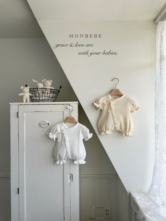 【PRE-ODER〆8.9(sun)】33. Cream Waffle Suit | monbebe