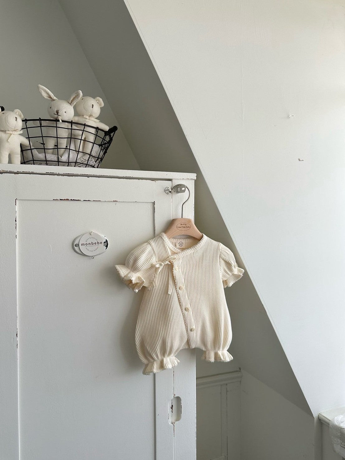 【PRE-ODER〆8.9(sun)】33. Cream Waffle Suit | monbebe