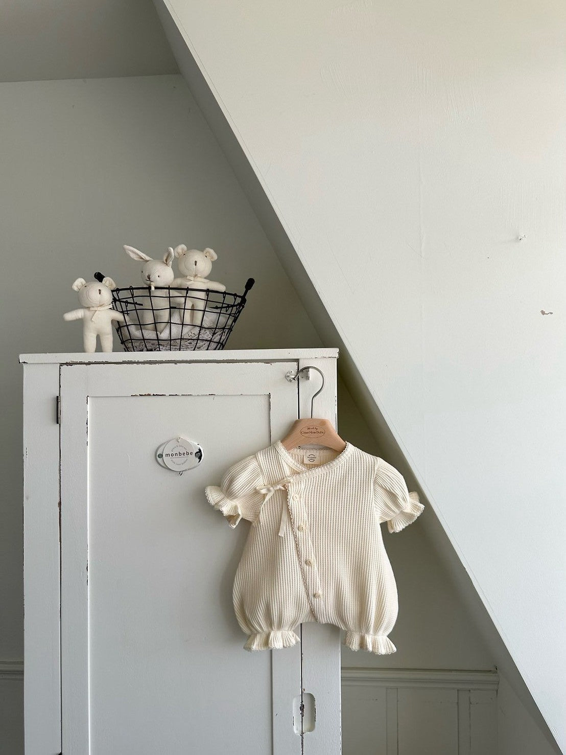 【PRE-ODER〆8.9(sun)】33. Cream Waffle Suit | monbebe
