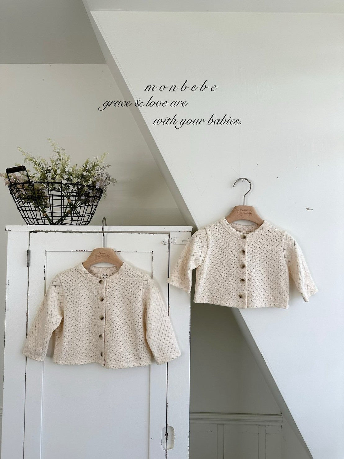 【PRE-ODER〆8.9(sun)】18. Argyle Cardigan | monbebe