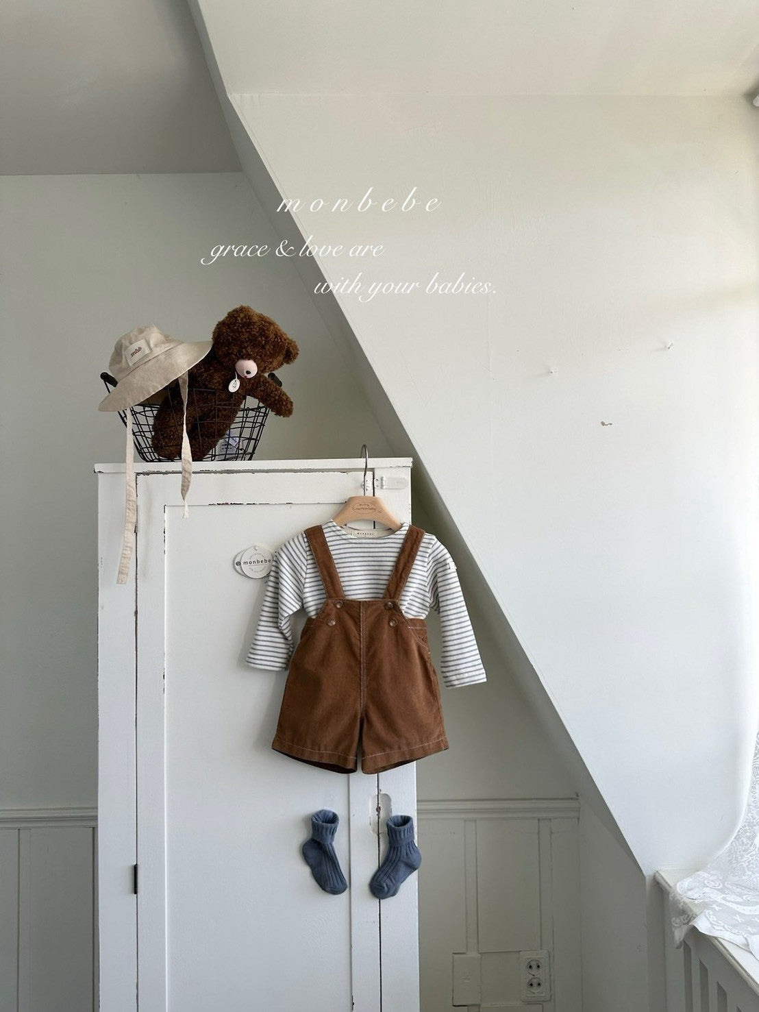 【PRE-ODER〆8.9(sun)】29. Royal Corduroy Suspender Pants | monbebe