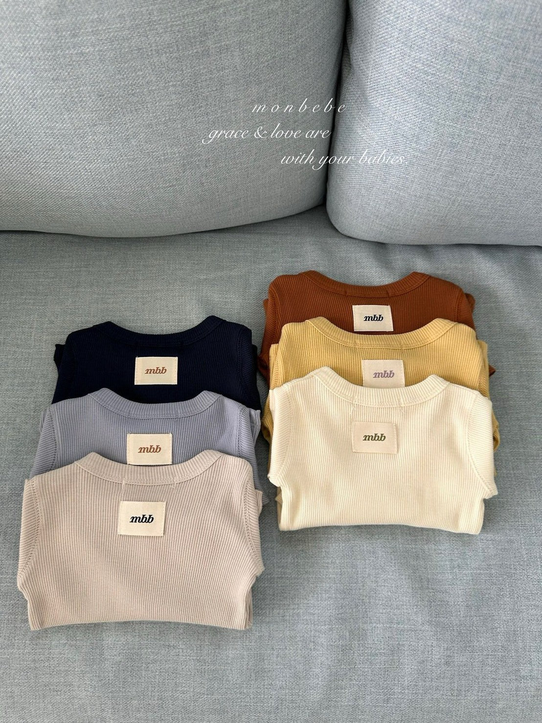 【PRE-ODER〆8.9(sun)】21. Mono Ribbed T-Shirt | monbebe