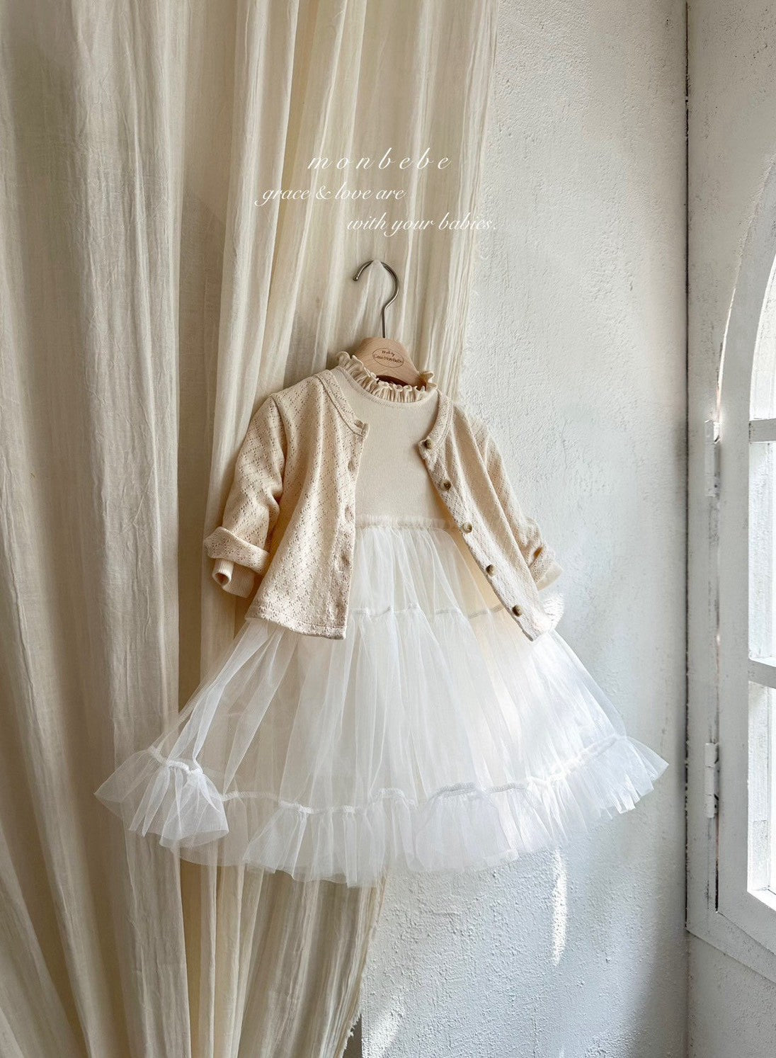 【PRE-ODER〆8.9(sun)】47. Ribbed Shasha Dress | monbebe