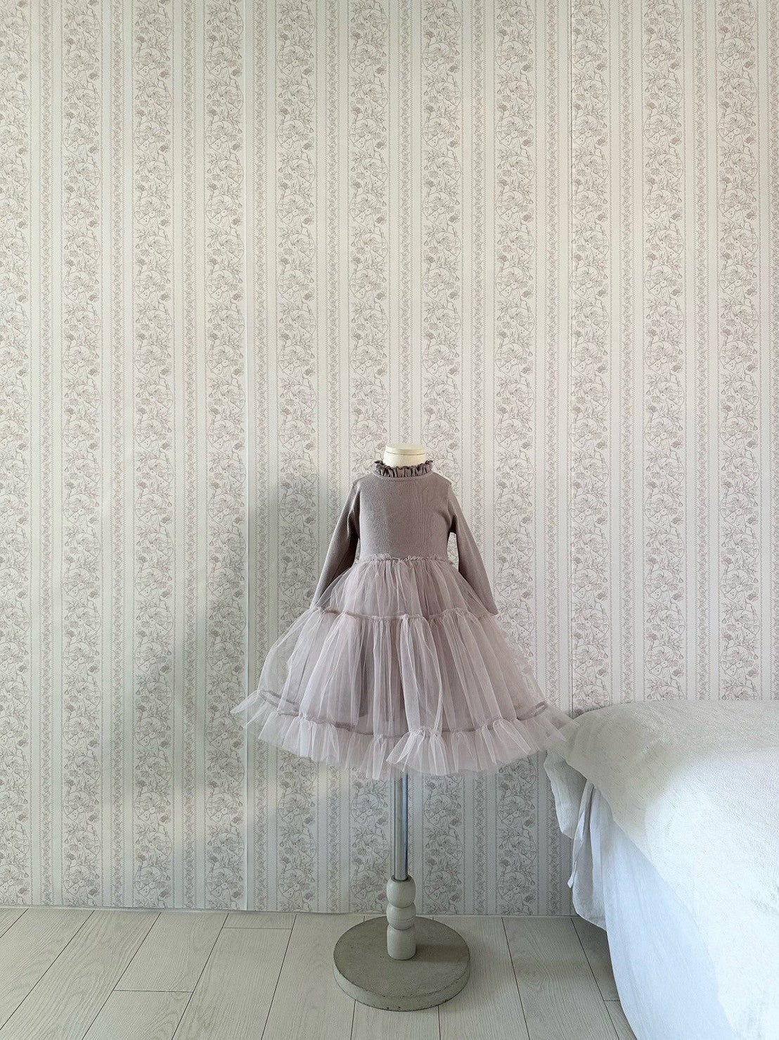 【PRE-ODER〆8.9(sun)】47. Ribbed Shasha Dress | monbebe