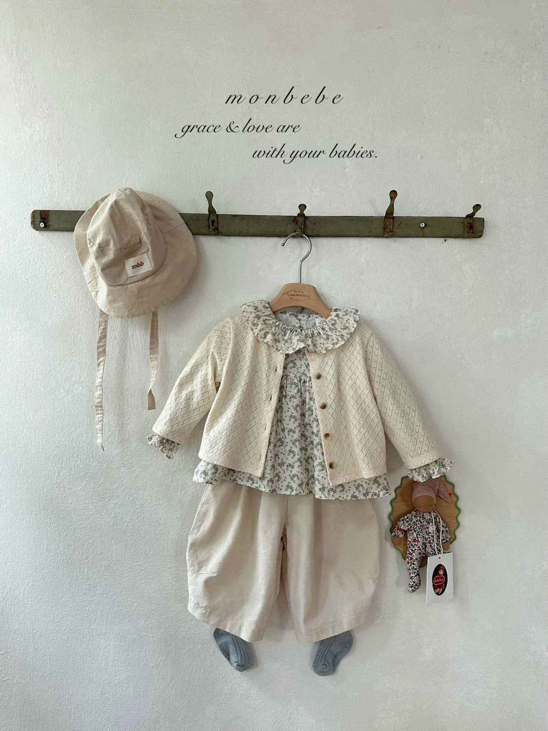 【PRE-ODER〆8.9(sun)】44. Flower Elder Blouse | monbebe