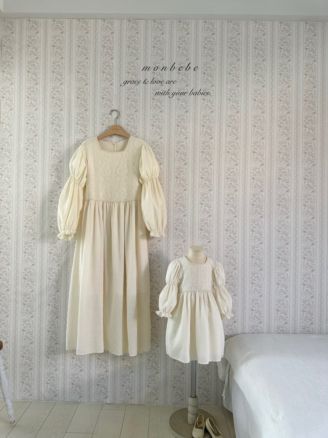【PRE-ODER〆8.9(sun)】15. Rose Lace Dress | monbebe