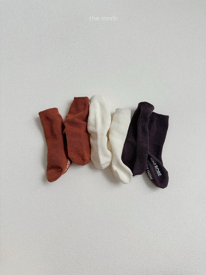 46.Basic Waffle Socks