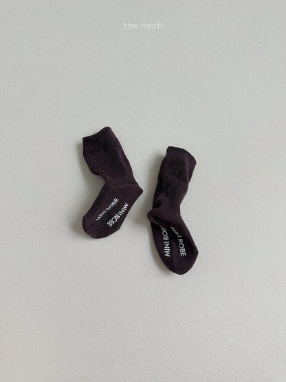 46.Basic Waffle Socks