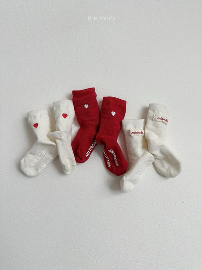48.Heart Logo Socks
