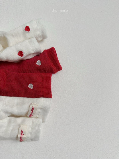 48.Heart Logo Socks