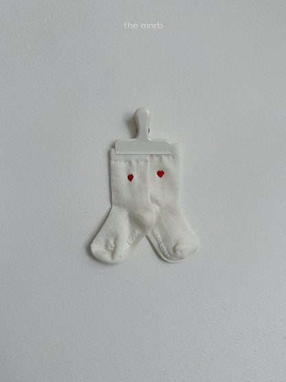 48.Heart Logo Socks