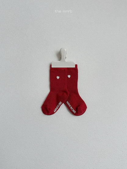 48.Heart Logo Socks